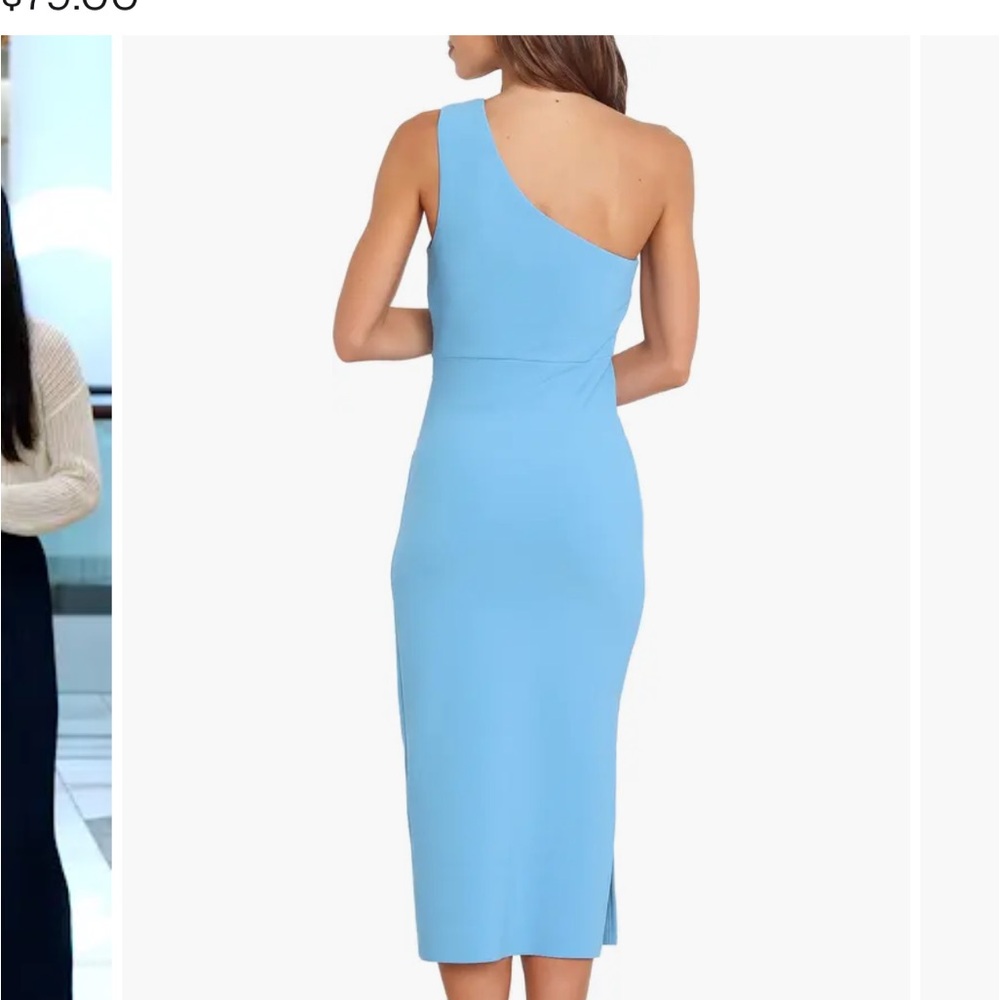 Petal & Pup Nadene One-Shoulder Blue Dress - Picture 10 of 12